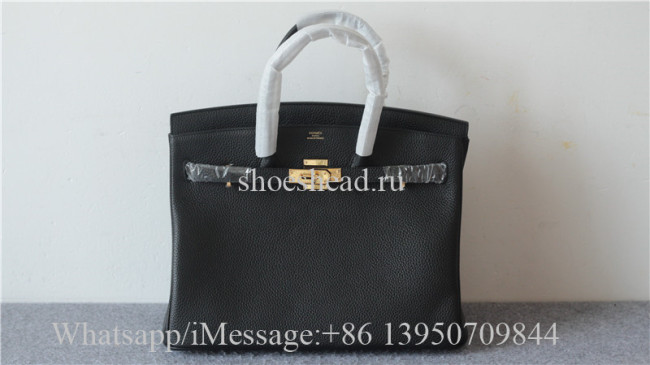 Hermes Black Leather Bag