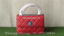 Original Chanel Red Leather Handbag