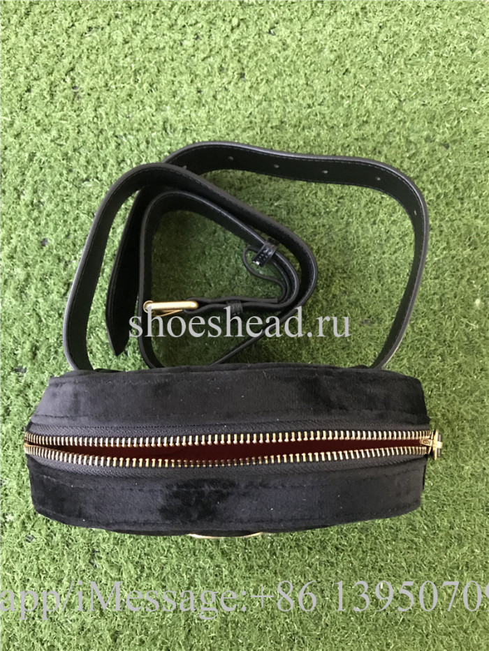 Gucci Black Velvet Waist Belt Bag