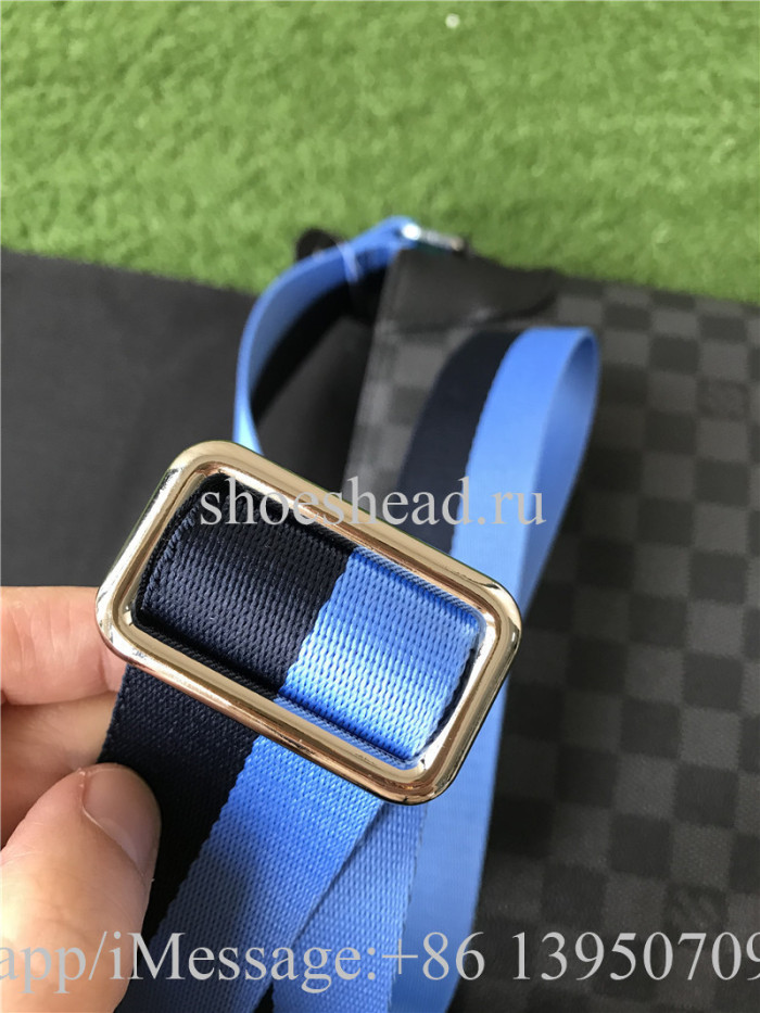 Louis Vuitton District PM Damier Graphite Canvas Leather Bag