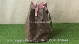 Louis Vuitton Bucket Pink Leather Bag