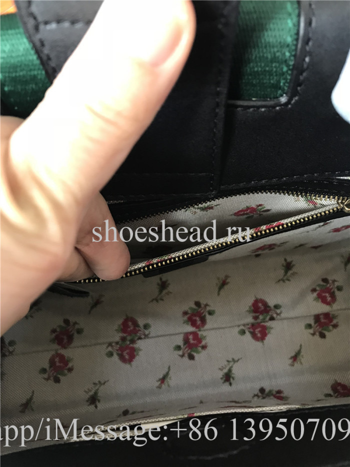 Gucci Monogram Black Leather Bag