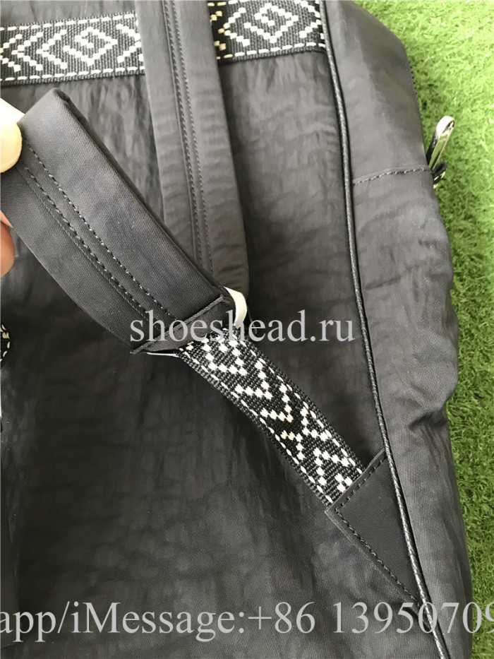 Gucci Backpack Canvas Splice Nylon Loved Black