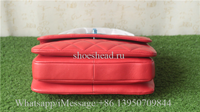 Original Chanel Red Leather Handbag