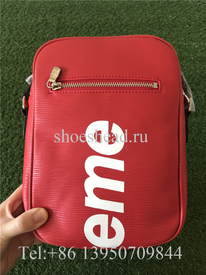 Supreme x Louis Vuitton Red Shoulder Bag L25cm x W18cm