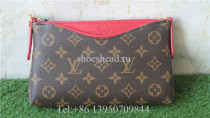 Louis Vuitton Pochette Brown Red Mini Bag