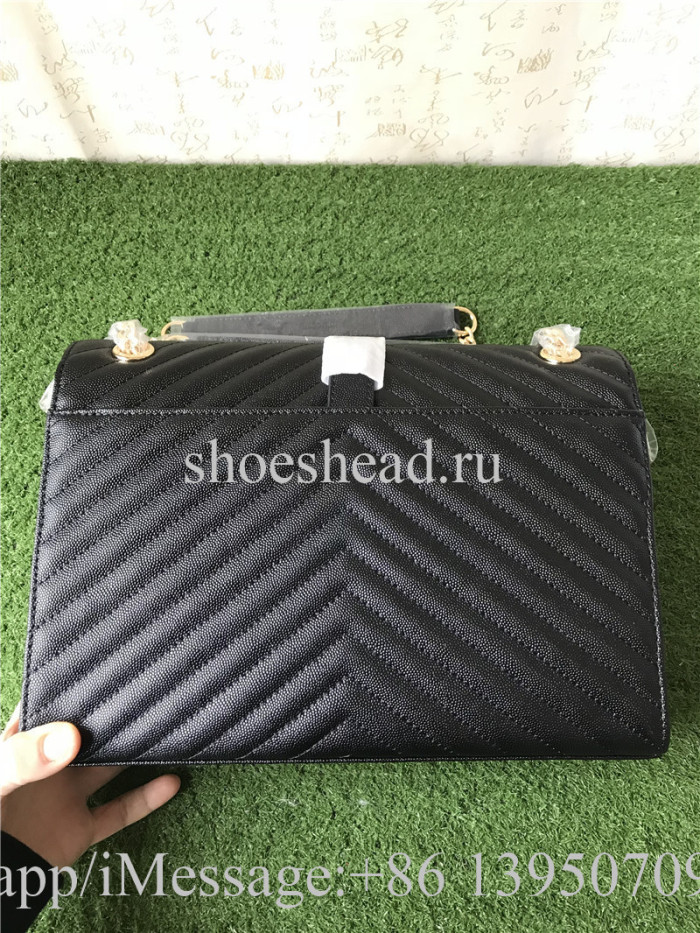 Saint Laurent Monogram Bag With Golden YSL Logo