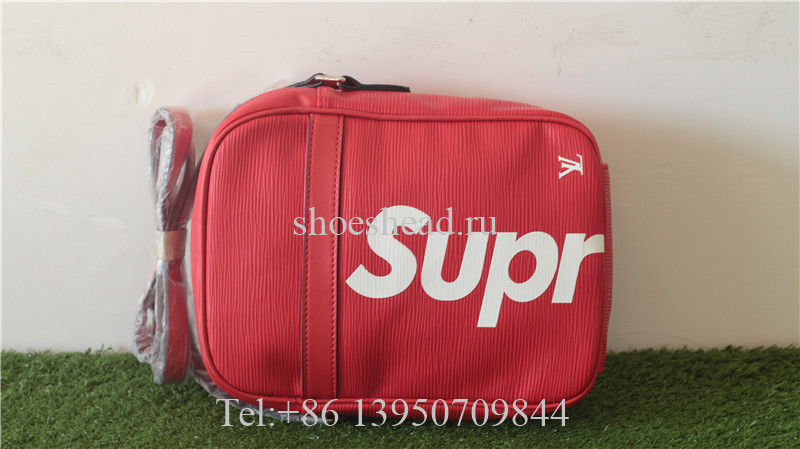 Supreme x Louis Vuitton Red Shoulder Bag L25cm x W18cm