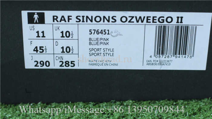 Raf Simons x Adidas Consortium Ozweego 2 Navy Blue