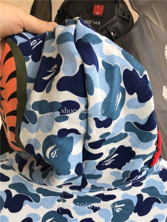 A Bathing Bape Shark Navy Blue Hoodie