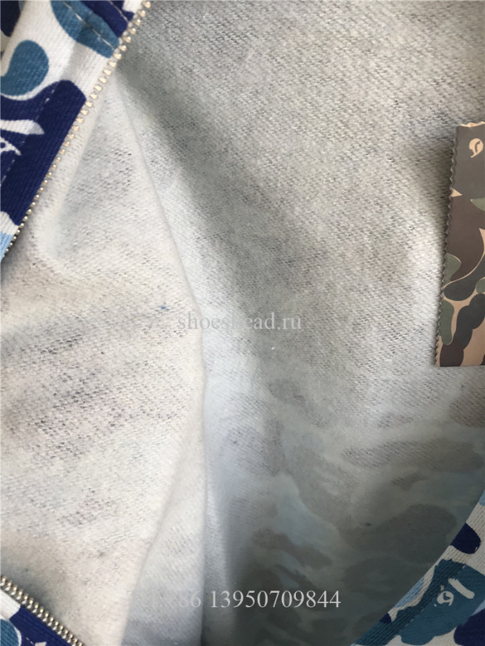 A Bathing Bape Shark Navy Blue Hoodie