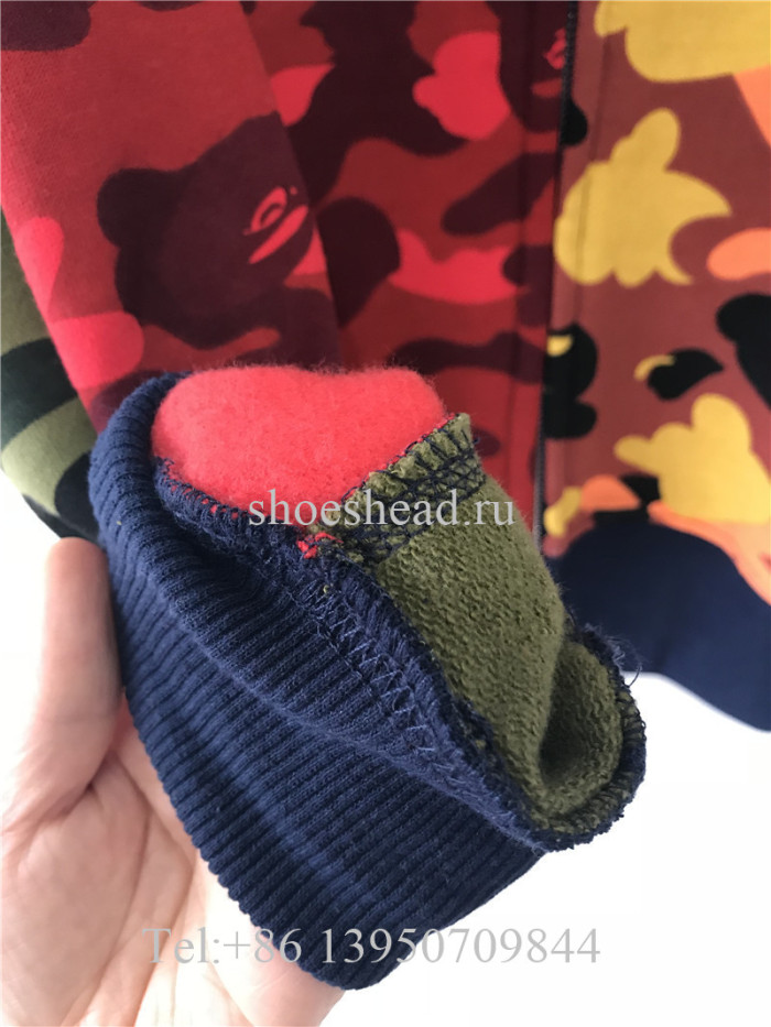 Bape Mix Camo Shark Hoodie Multi
