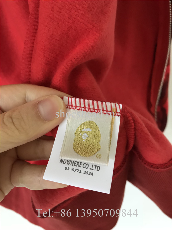 A Bathing Ape Bape Camo Red Hoodie