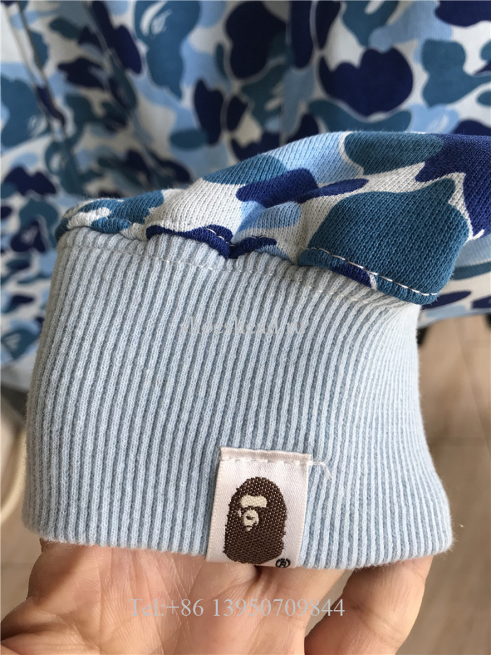 A Bathing Bape Shark Navy Blue Hoodie