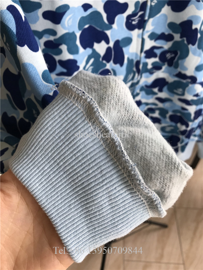 A Bathing Bape Shark Navy Blue Hoodie