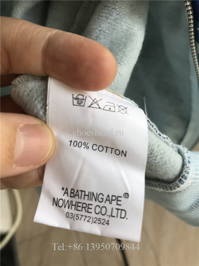 A Bathing Bape Shark Navy Blue Hoodie