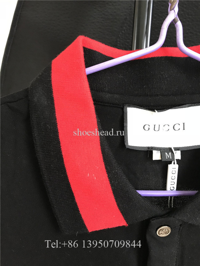 Gucci Garden Wolf Black Polos