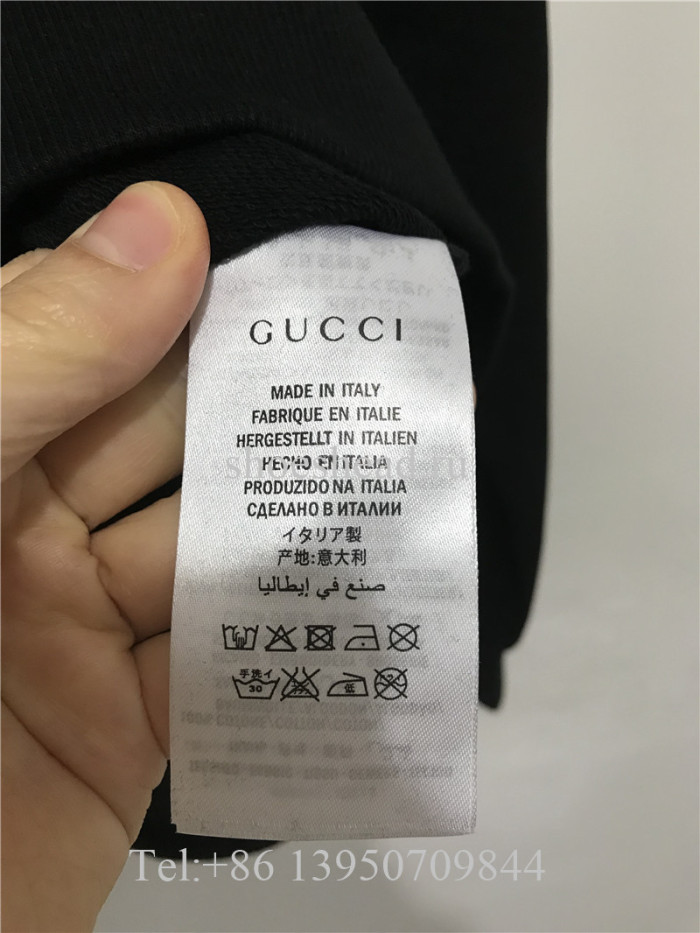 Gucci Cotton Sweatshirt With Gucci Logo Black