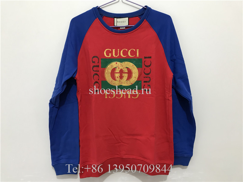 Gucci Red Blue Sweatershirt