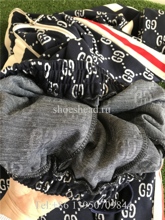 A Set Of Gucci Blue Hoodie Suit & Pants