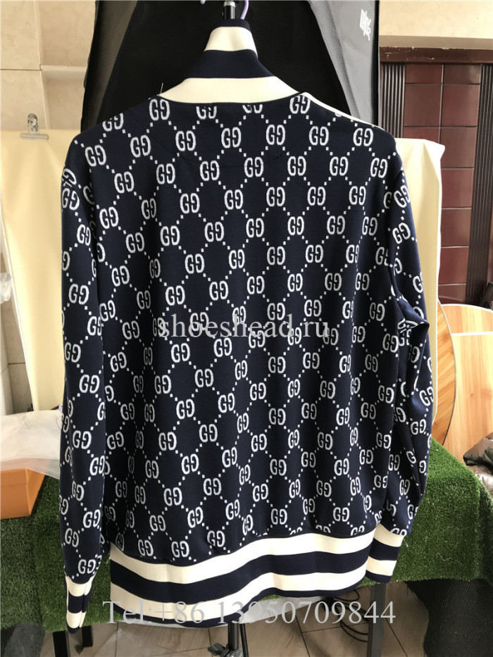 A Set Of Gucci Blue Hoodie Suit & Pants