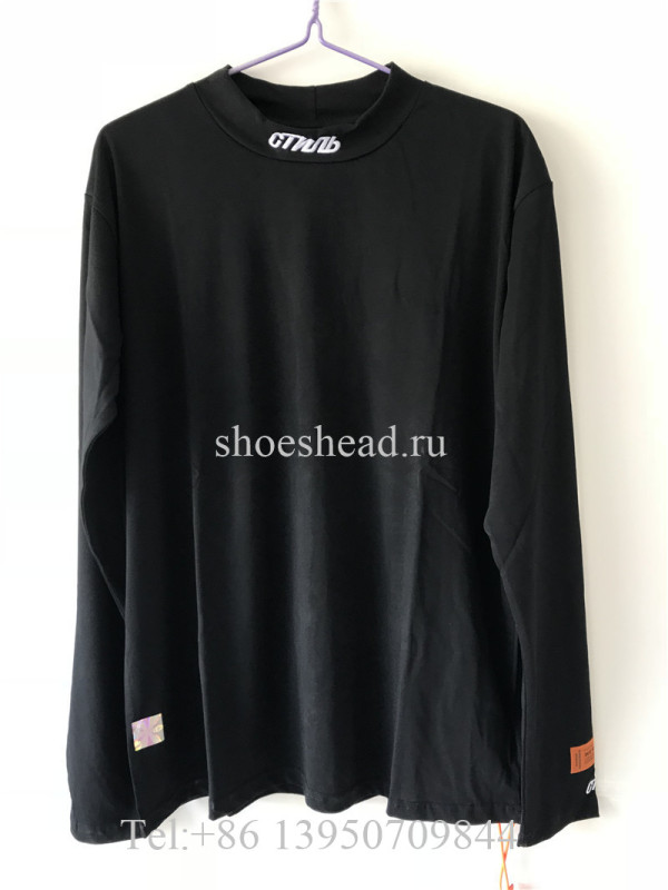 Heron Preston Long Sleeve CTNMB Turtle Neck Tee