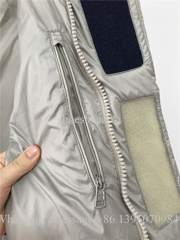 Moncler Grey Down Glacier Jacket