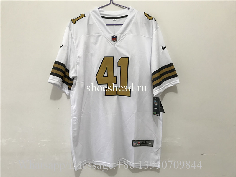 41 Alvin Kamara Limited White Rush Vapor Untouchable NFL Jersey