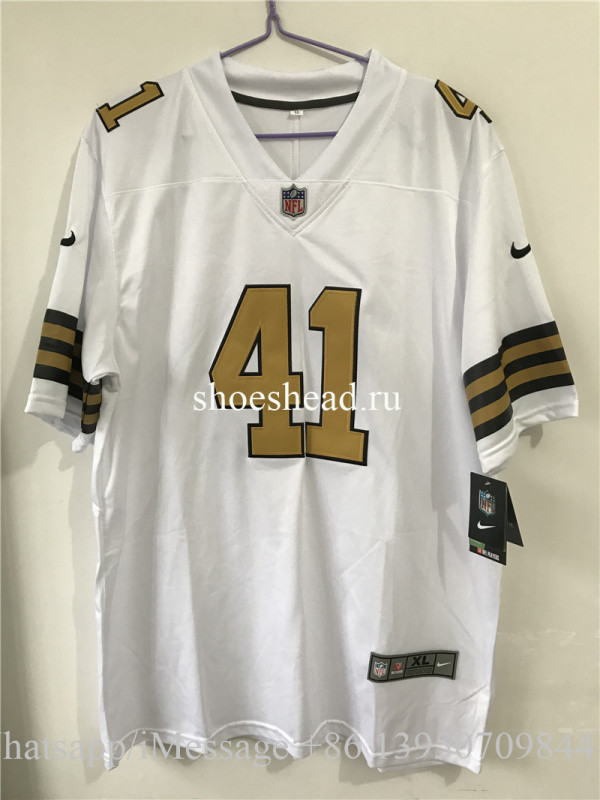 41 Alvin Kamara Limited White Rush Vapor Untouchable NFL Jersey