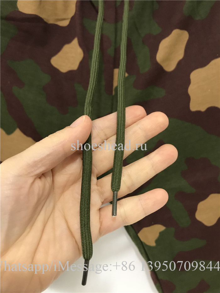 Off White Shorts Green Camo