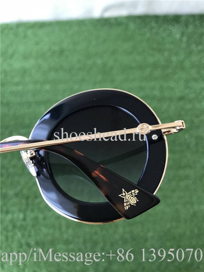 Gucci Round Frame Metal Sunglasses