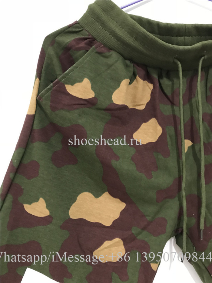 Off White Shorts Green Camo