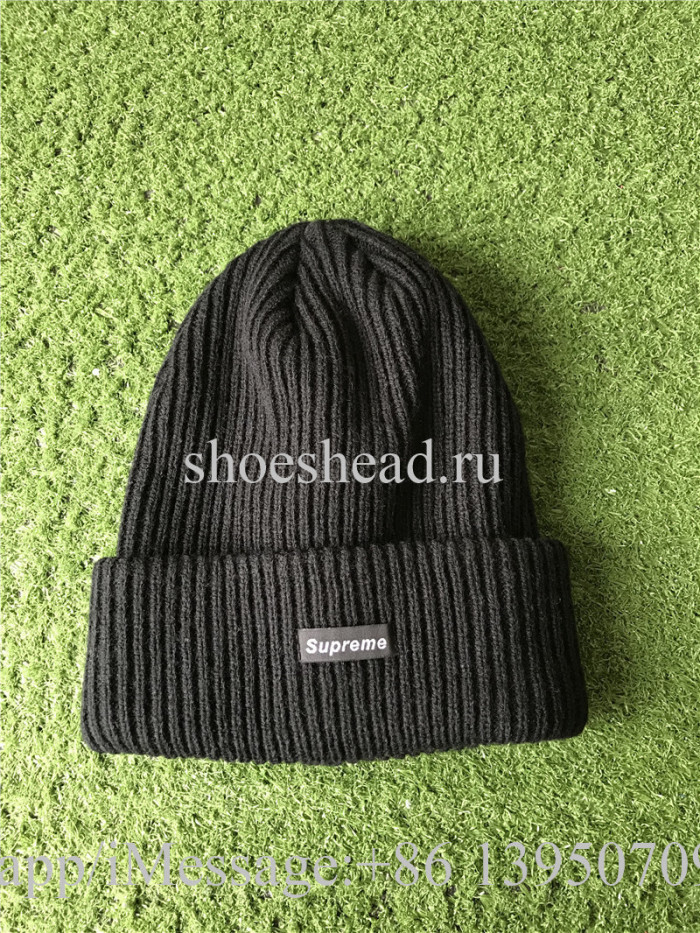 Supreme Black Sweater Hat