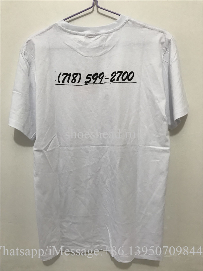Supreme White Tshirt With Bape Box Logo