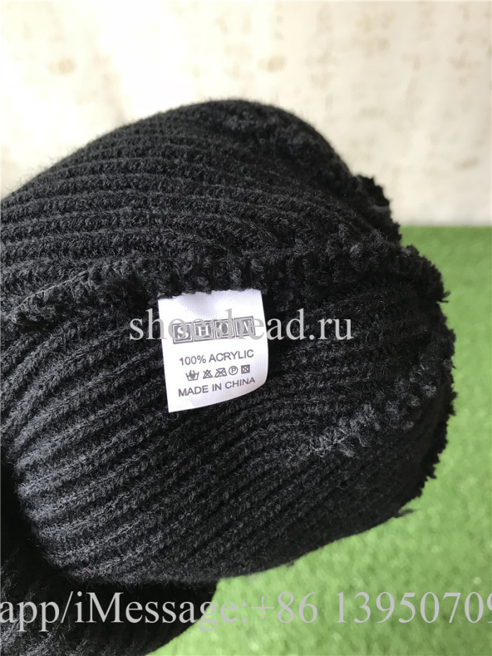 Supreme Black Sweater Hat
