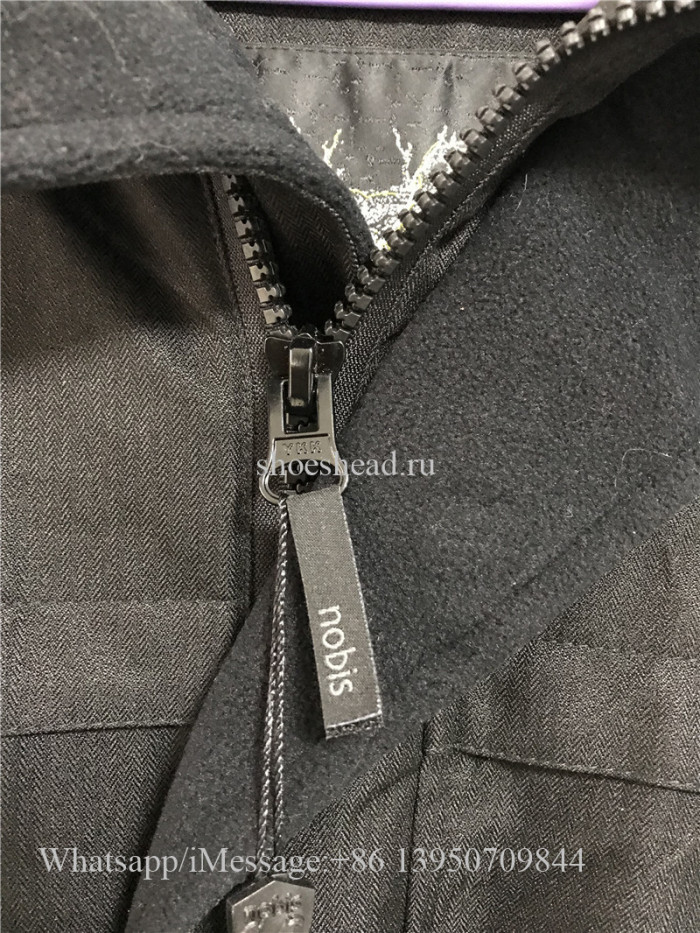 Nobis Canada White Duck Down Jacket Black