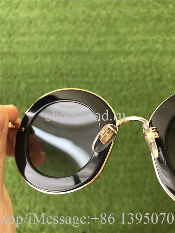 Gucci Round Frame Metal Sunglasses