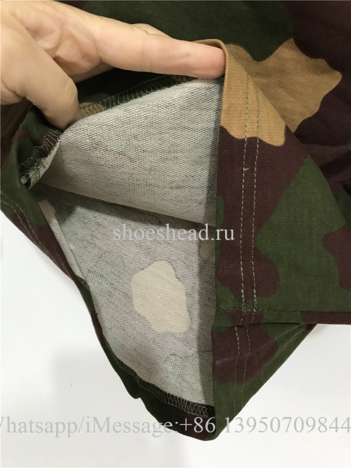 Off White Shorts Green Camo