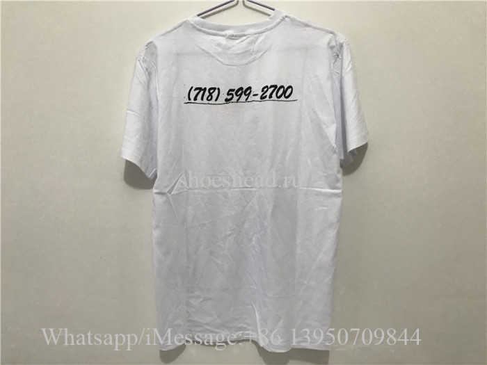 Supreme White Tshirt With Bape Box Logo