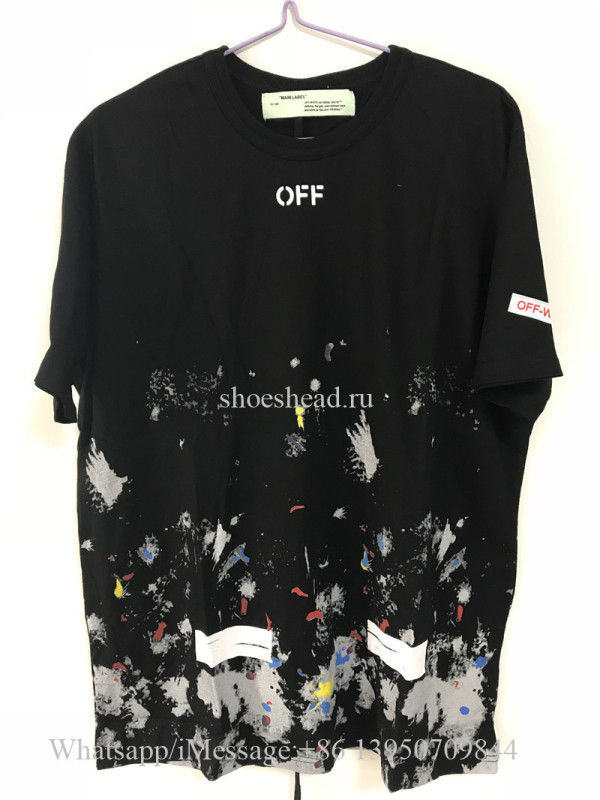 Off White 17FW Industrial OW Galaxy Tshirt