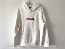 Supreme White Hoodie With Red Box Logo