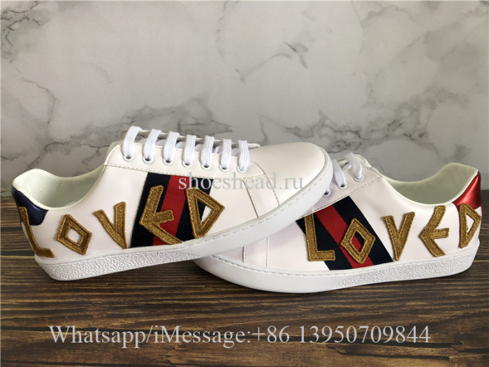 Gucci Ace Embroidered Low Top Sneaker Loved