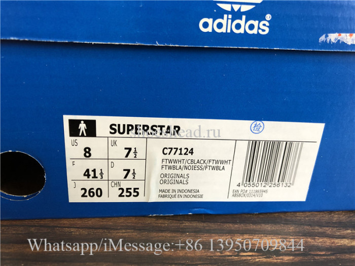 Adidas Superstar Sneaker Black White