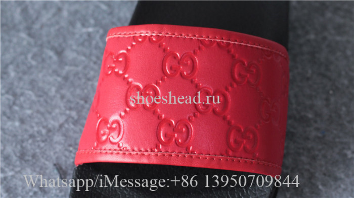 Gucci Red Black Slide