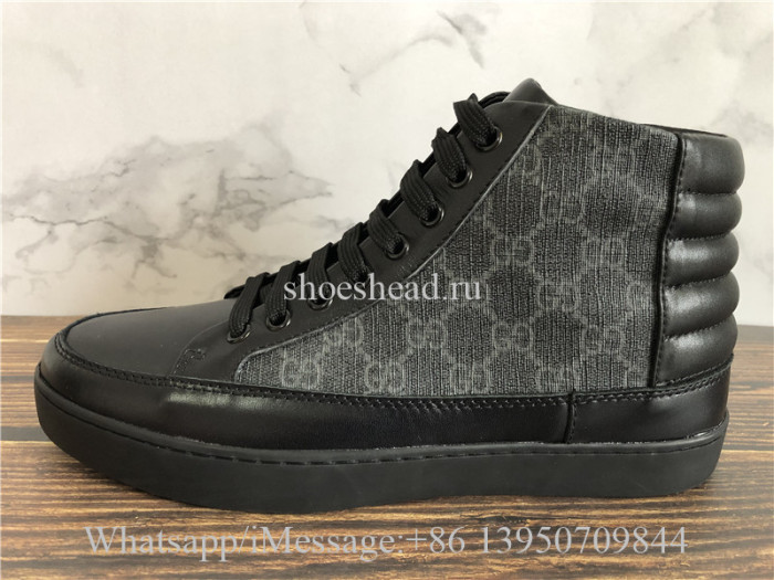 Gucci GG Supreme High-Top Sneaker Black