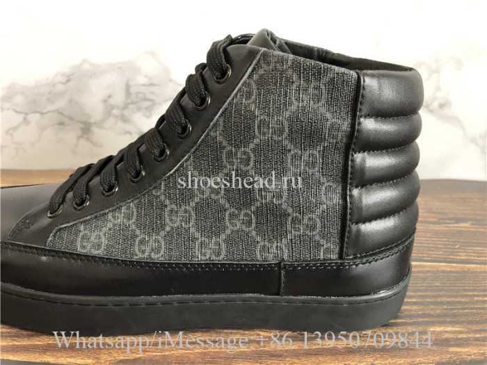Gucci GG Supreme High-Top Sneaker Black
