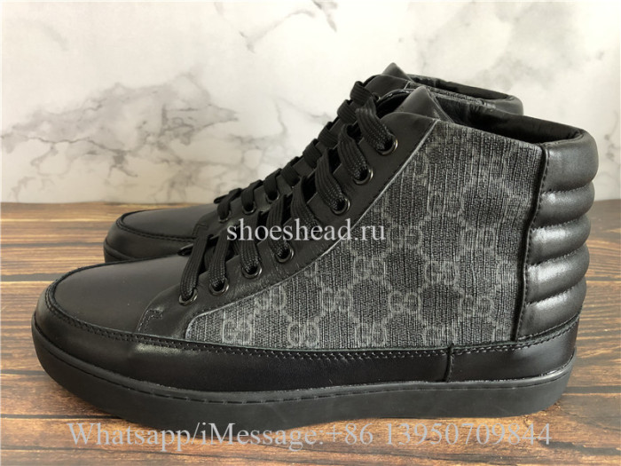 Gucci GG Supreme High-Top Sneaker Black