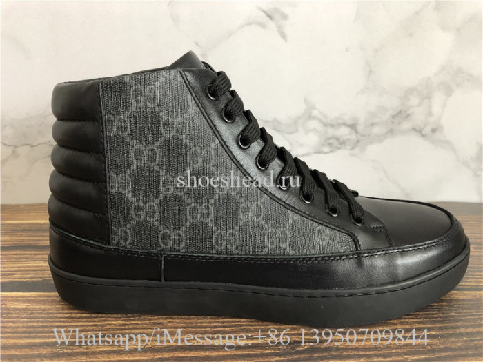 Gucci GG Supreme High-Top Sneaker Black