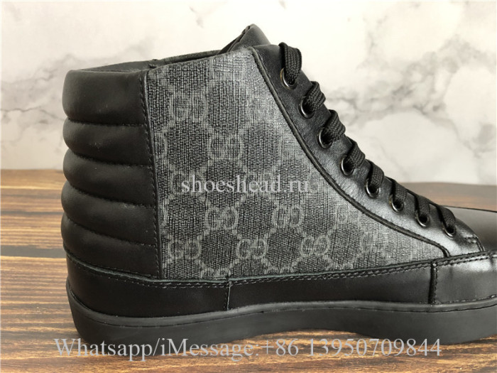 Gucci GG Supreme High-Top Sneaker Black