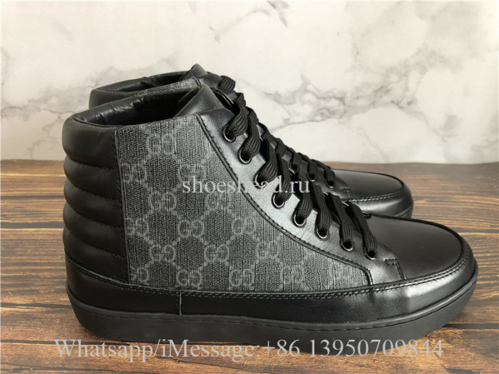 Gucci GG Supreme High-Top Sneaker Black
